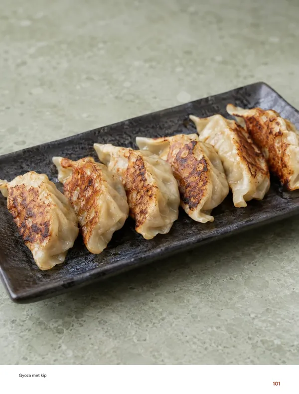 Gyoza met kip: beeld uit het Aziatische kookboek van Foody