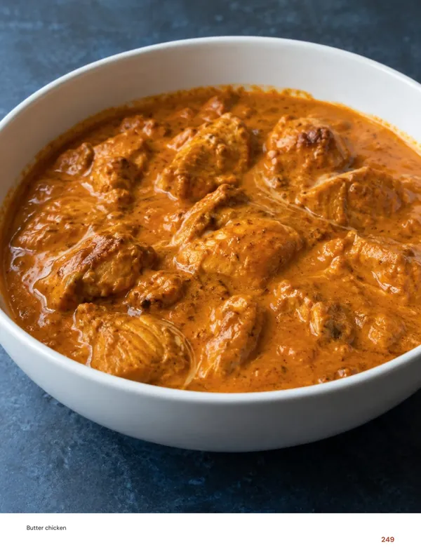 Butter chicken: beeld uit het Aziatische kookboek van Foody