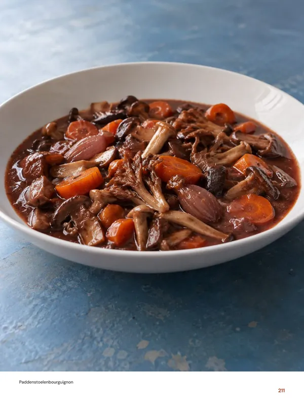 Paddenstoelenbourguignon: beeld uit het slowcooker kookboek van Foody