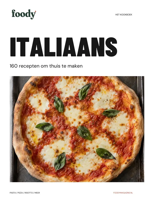 Omslag uit het Italiaanse kookboek van Foody