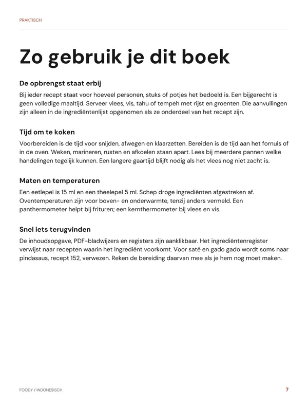 Zo gebruik je dit boek: praktische uitleg uit het Indonesische kookboek van Foody